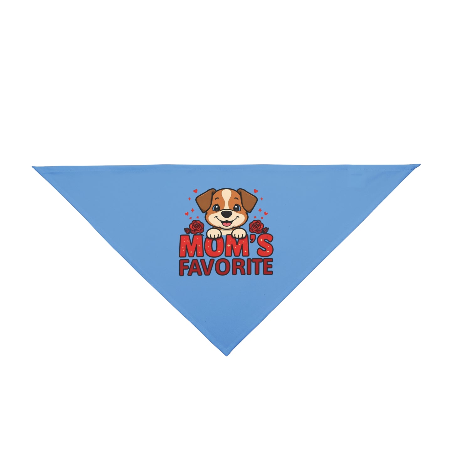 Dog Bandana - "Mom's Favorite" for Celebrations, Gifts, Everyday Use, Cute Dog Apparel, Doggie Fashion