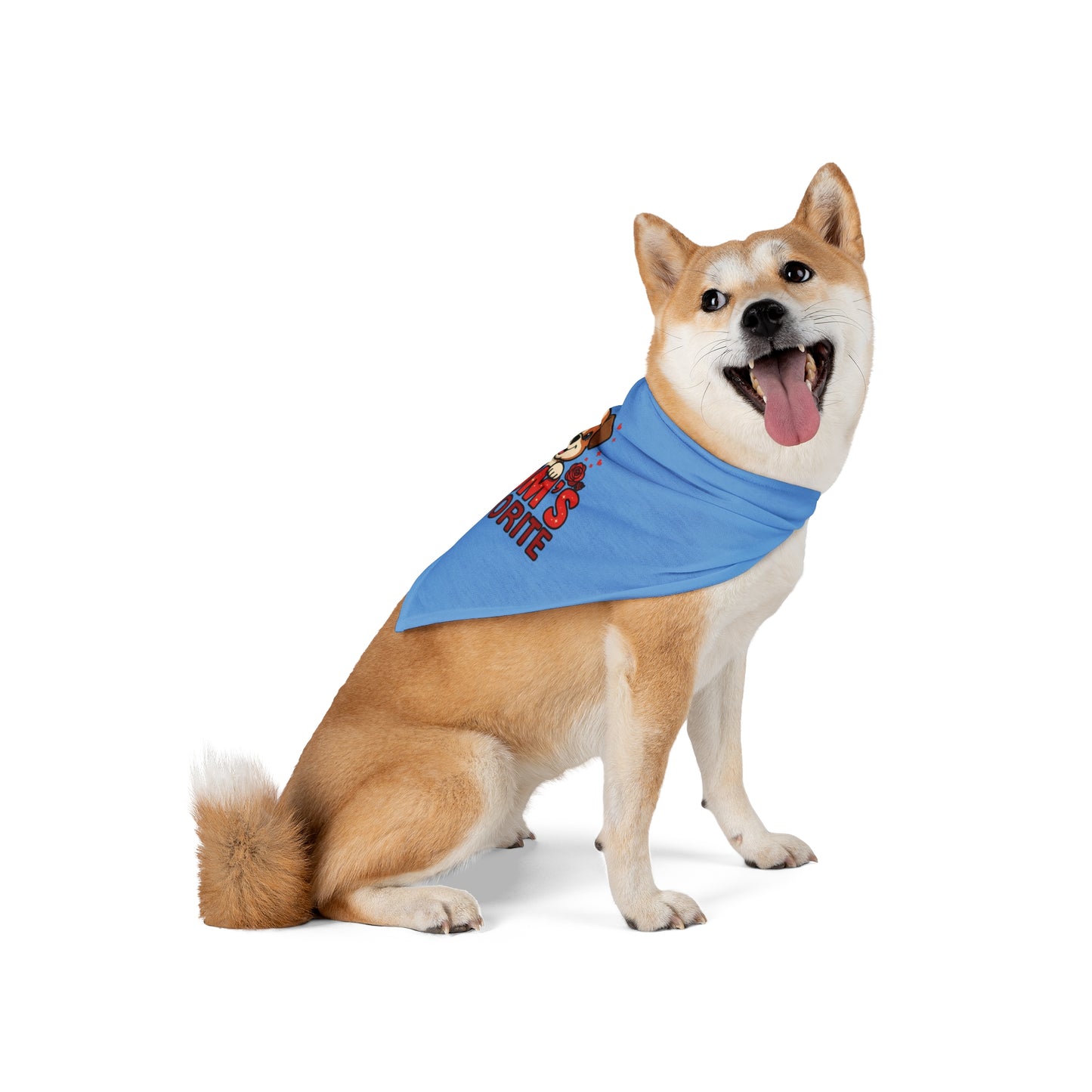 Dog Bandana - "Mom's Favorite" for Celebrations, Gifts, Everyday Use, Cute Dog Apparel, Doggie Fashion