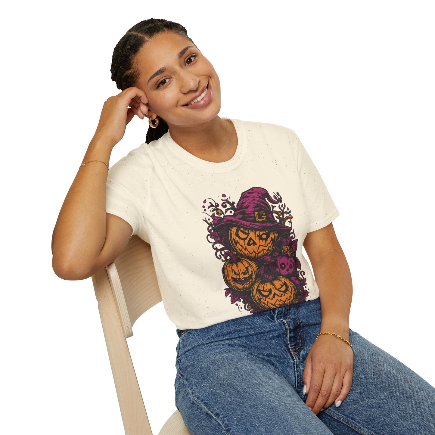 Halloween Pumpkin Graphic T-Shirt