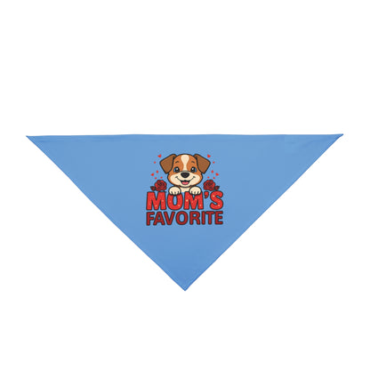 Dog Bandana - "Mom's Favorite" for Celebrations, Gifts, Everyday Use, Cute Dog Apparel, Doggie Fashion